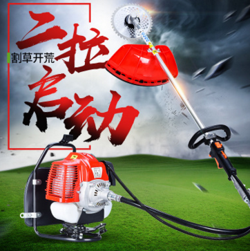 割草機四沖程背負式汽油割灌機側掛式除草機農用水稻收割機家用