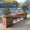 廠家直供 新款唐風雕刻PVC微發(fā)泡隔離花箱 戶外園藝道路隔離花箱